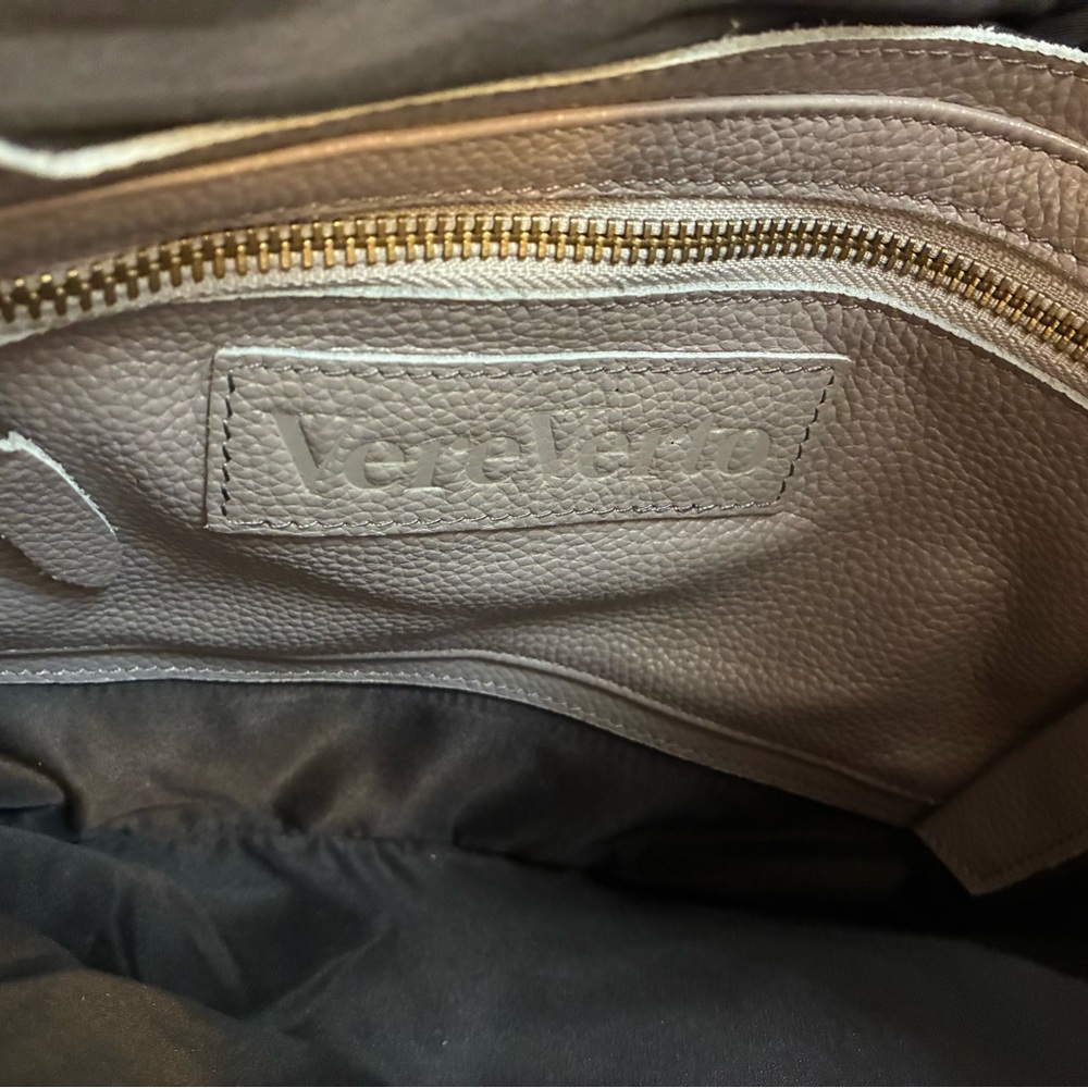 VereVerto Grey Leather Convertible Backpack-Handbag - Picture 4 of 4